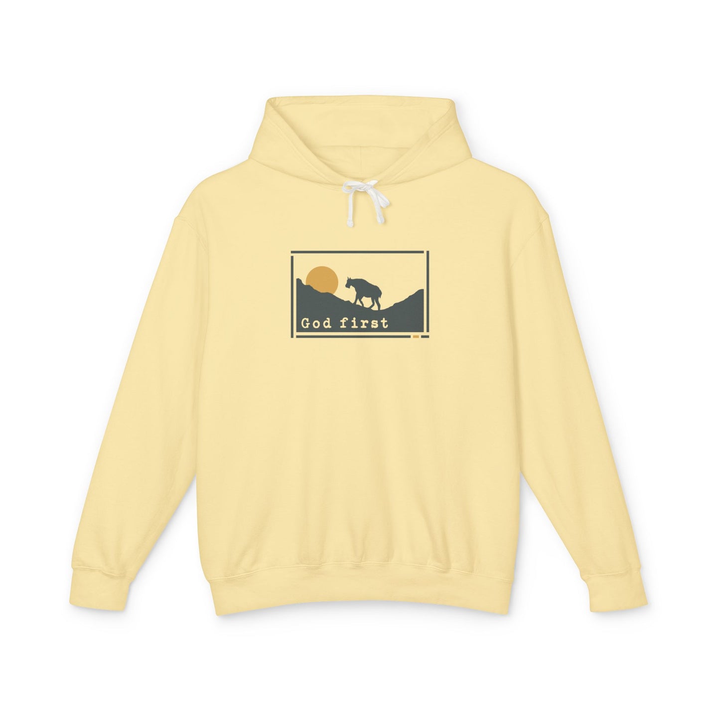 Glacier National Park - God First - Christian Hoodie