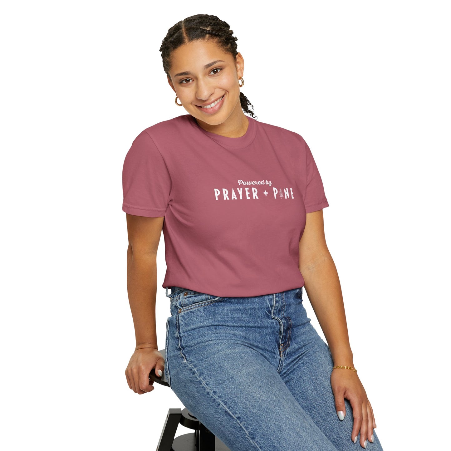 Shepherds Trail - Powered by Prayer + Pine - Christian T-Shirt