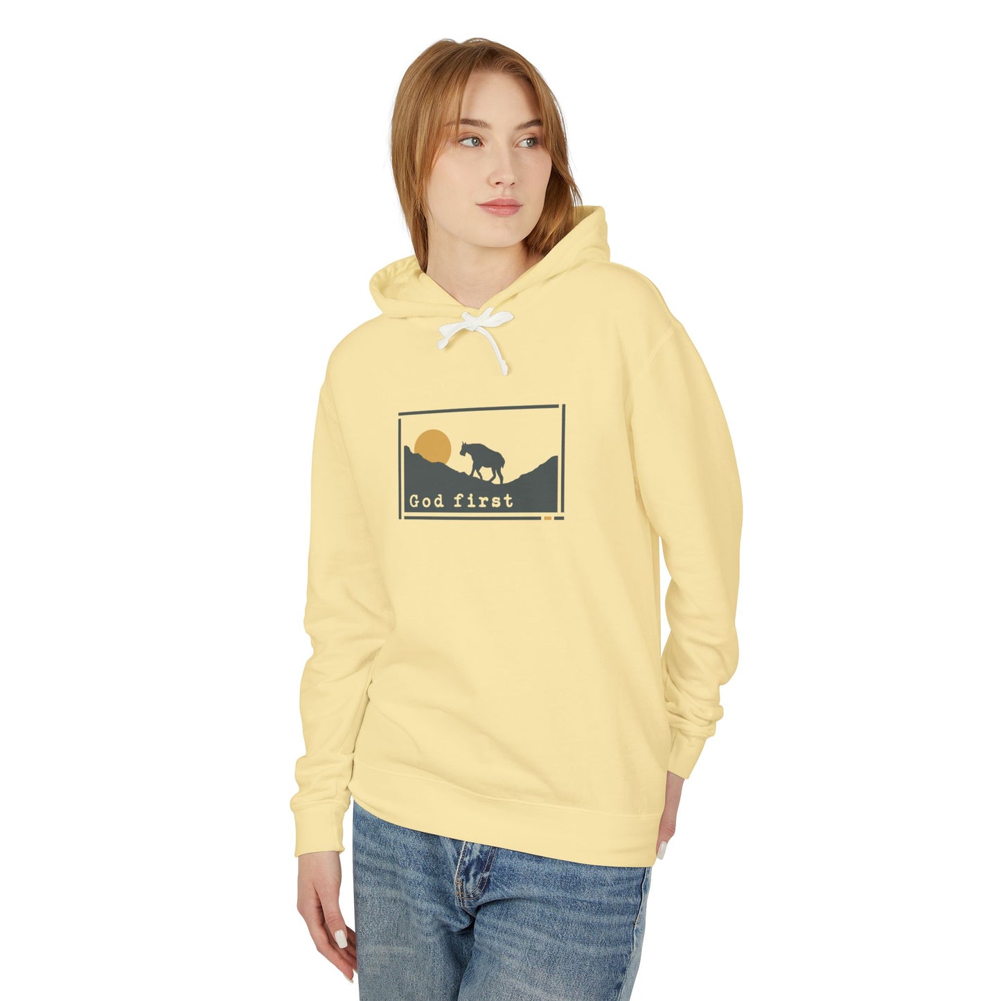 Glacier National Park - God First - Christian Hoodie
