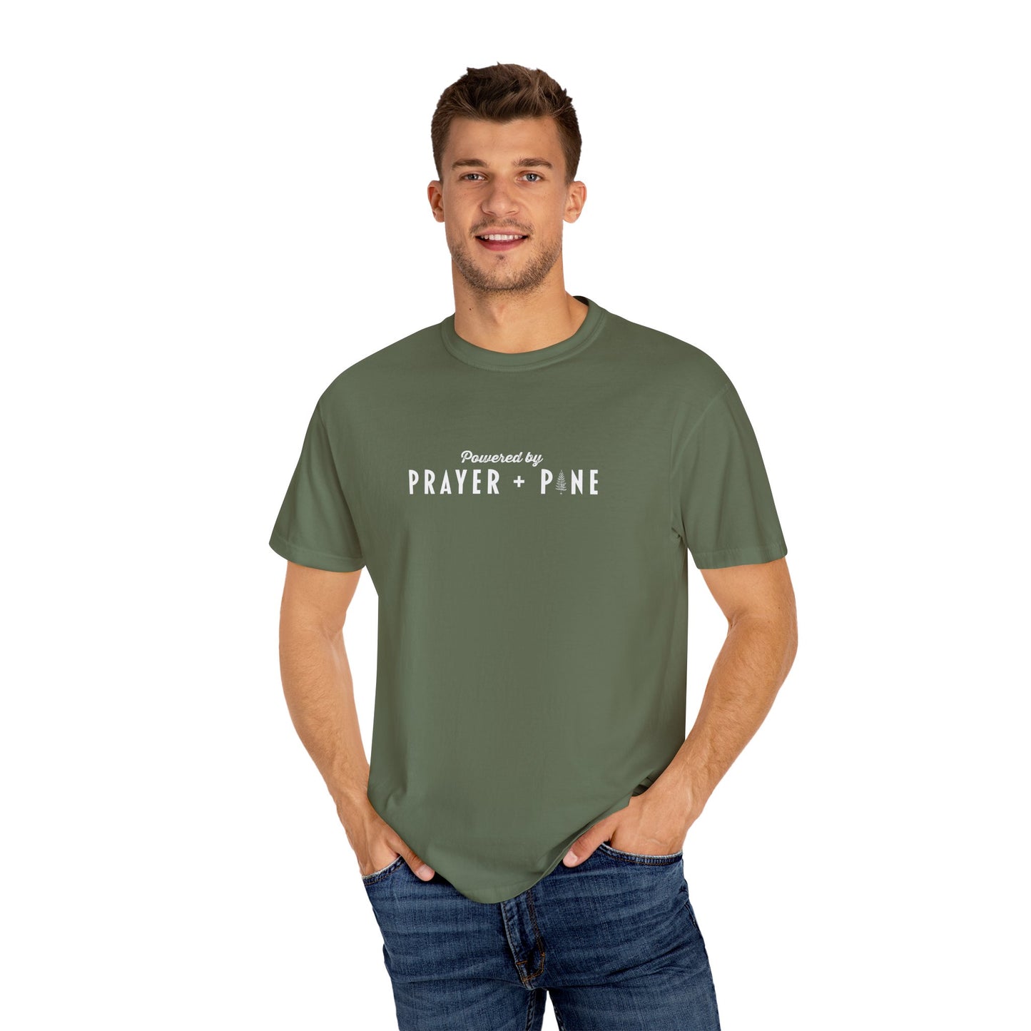 Shepherds Trail - Powered by Prayer + Pine - Christian T-Shirt