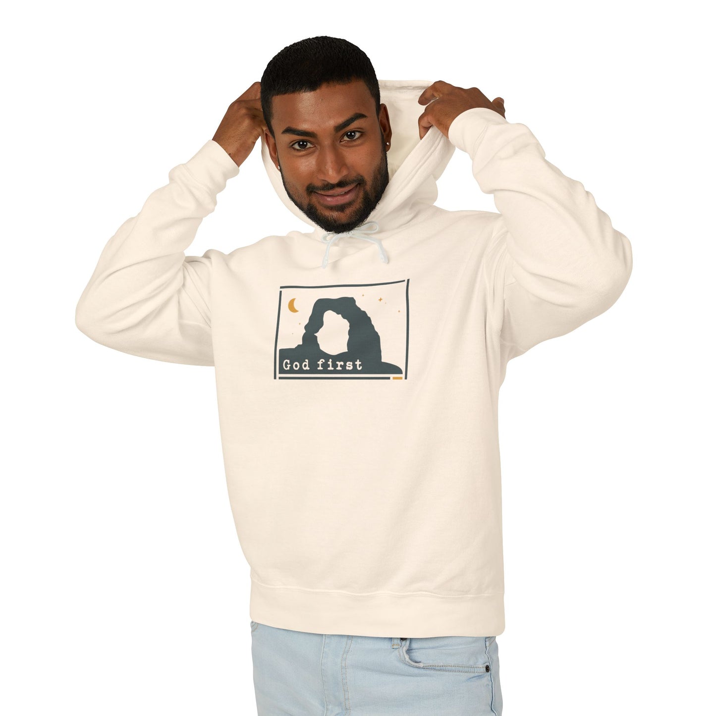 Arches National Park - God First - Christian Hoodie
