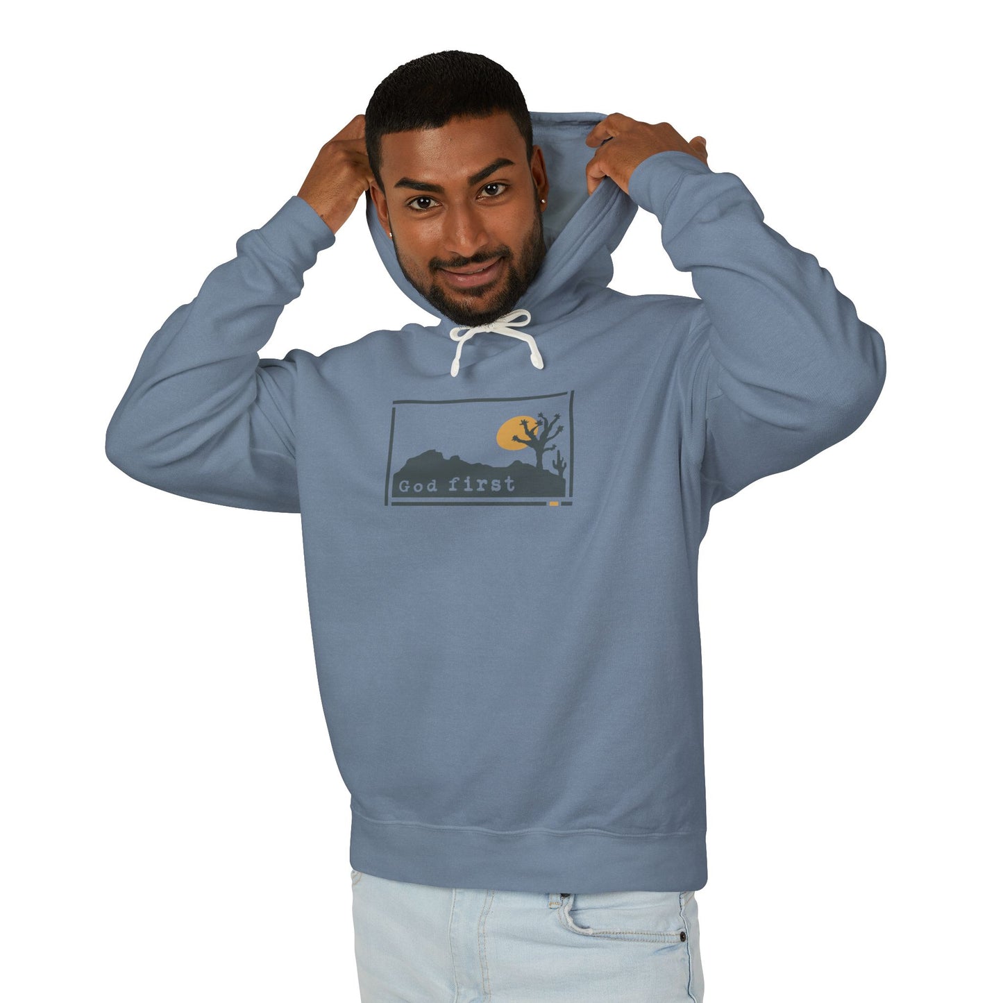 Joshua Tree National Park - God First - Christian Hoodie