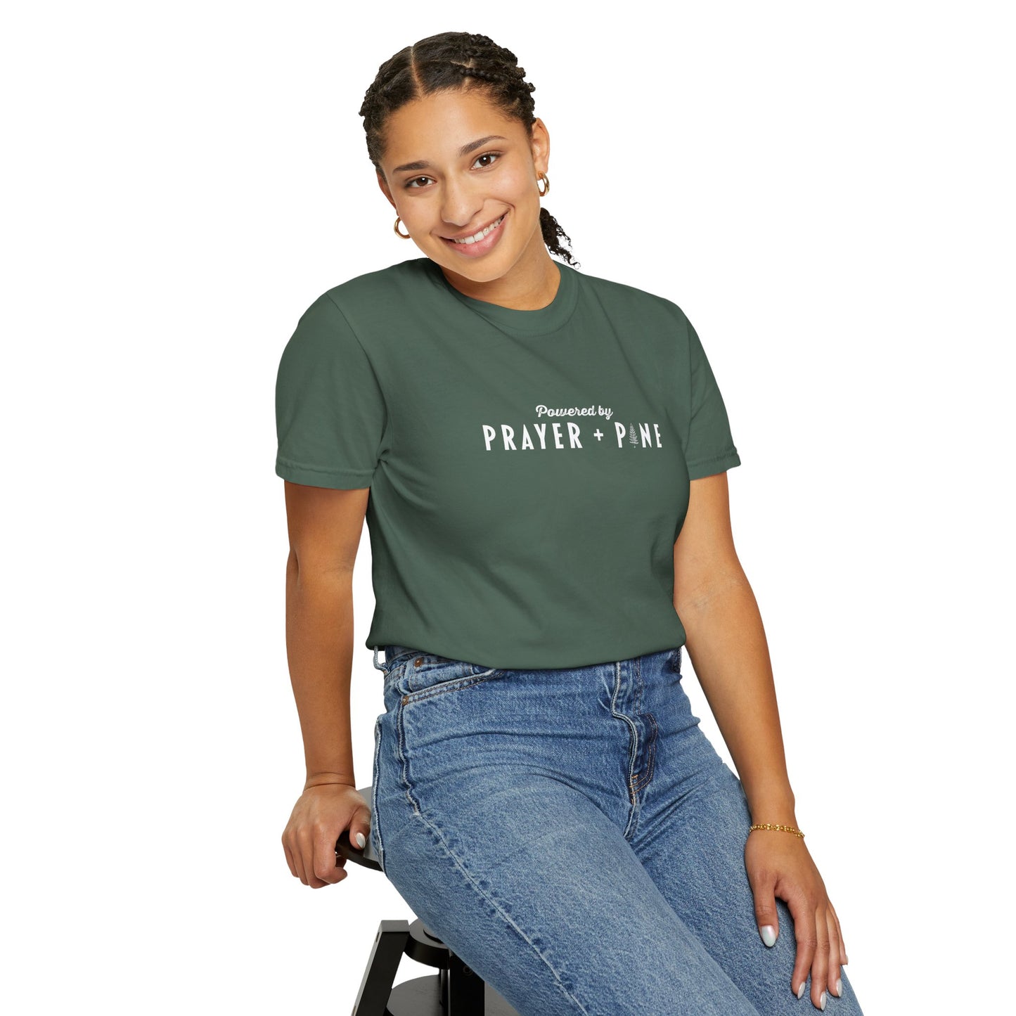 Shepherds Trail - Powered by Prayer + Pine - Christian T-Shirt