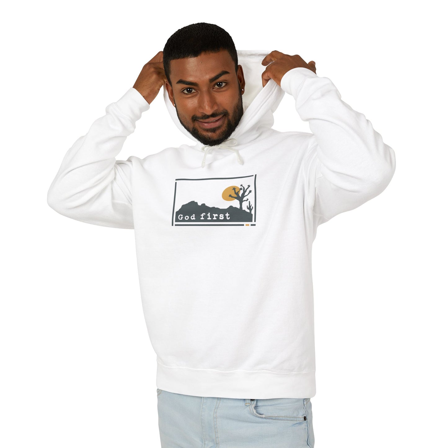 Joshua Tree National Park - God First - Christian Hoodie