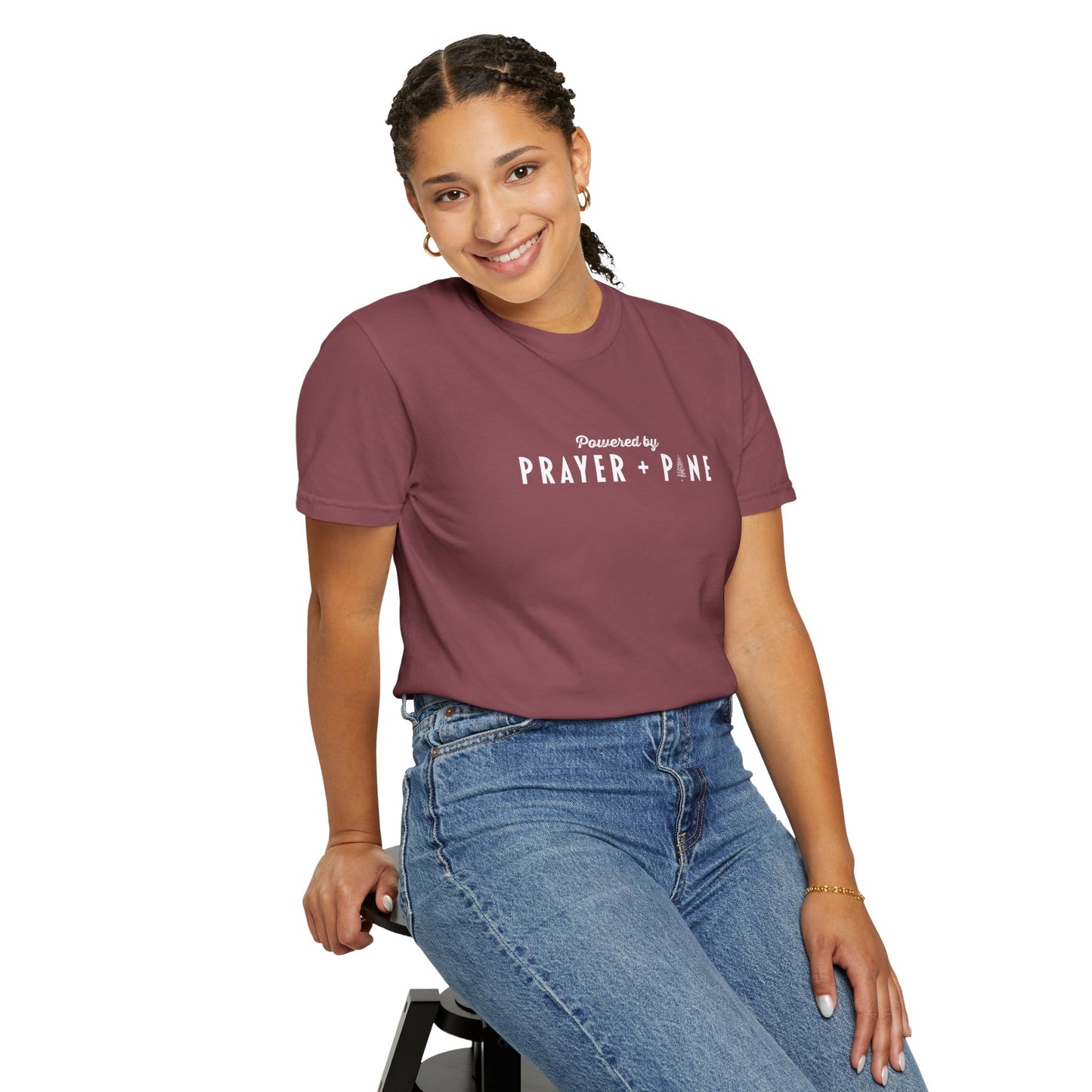 Shepherds Trail - Powered by Prayer + Pine - Christian T-Shirt