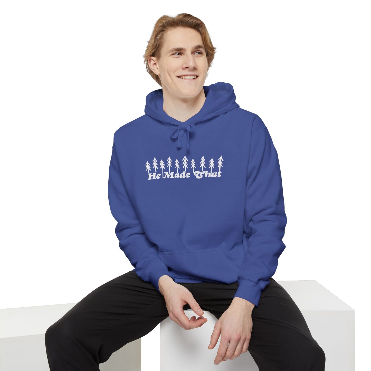 Shepherds Trail "He Made That" Outdoorsy Christian Hoodie