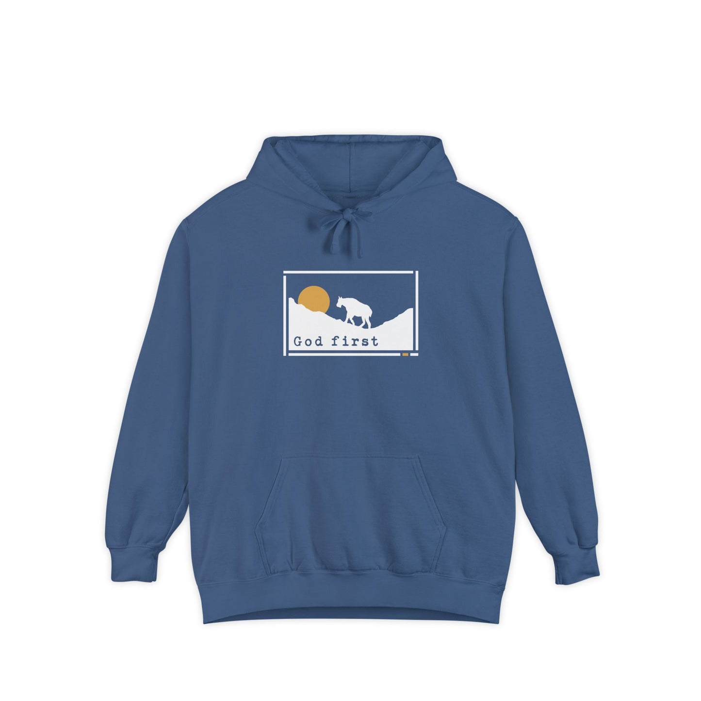 Glacier National Park - God First - Christian Hoodie