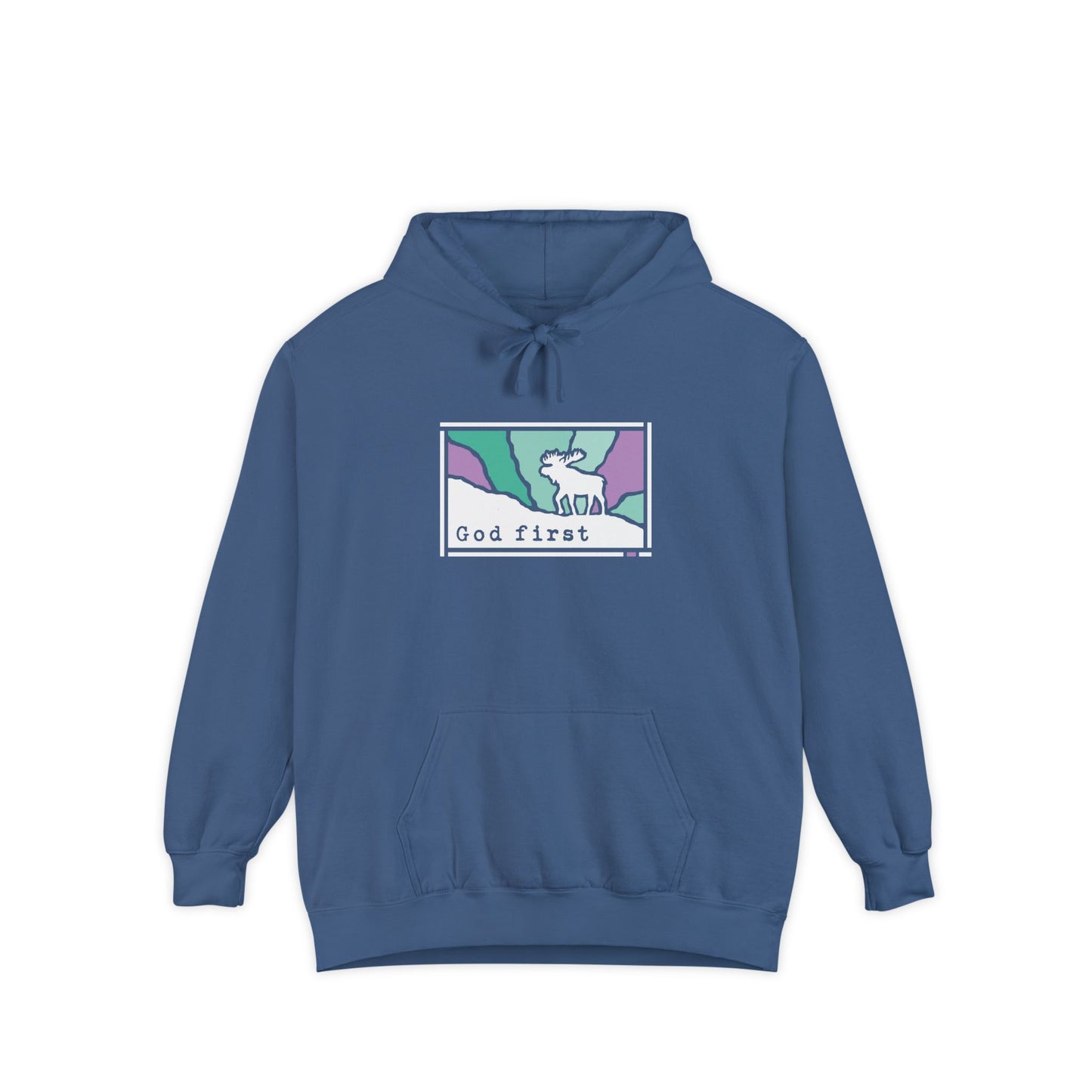 Denali National Park - God First - Christian Hoodie