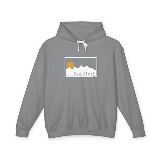 Grand Teton National Park - God First - Christian Hoodie (Version 2)