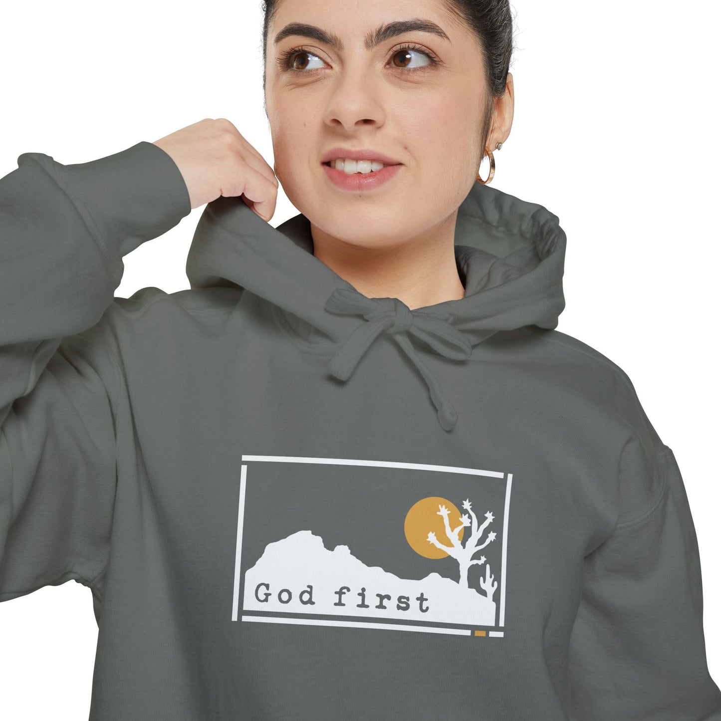 Joshua Tree National Park - God First - Christian Hoodie