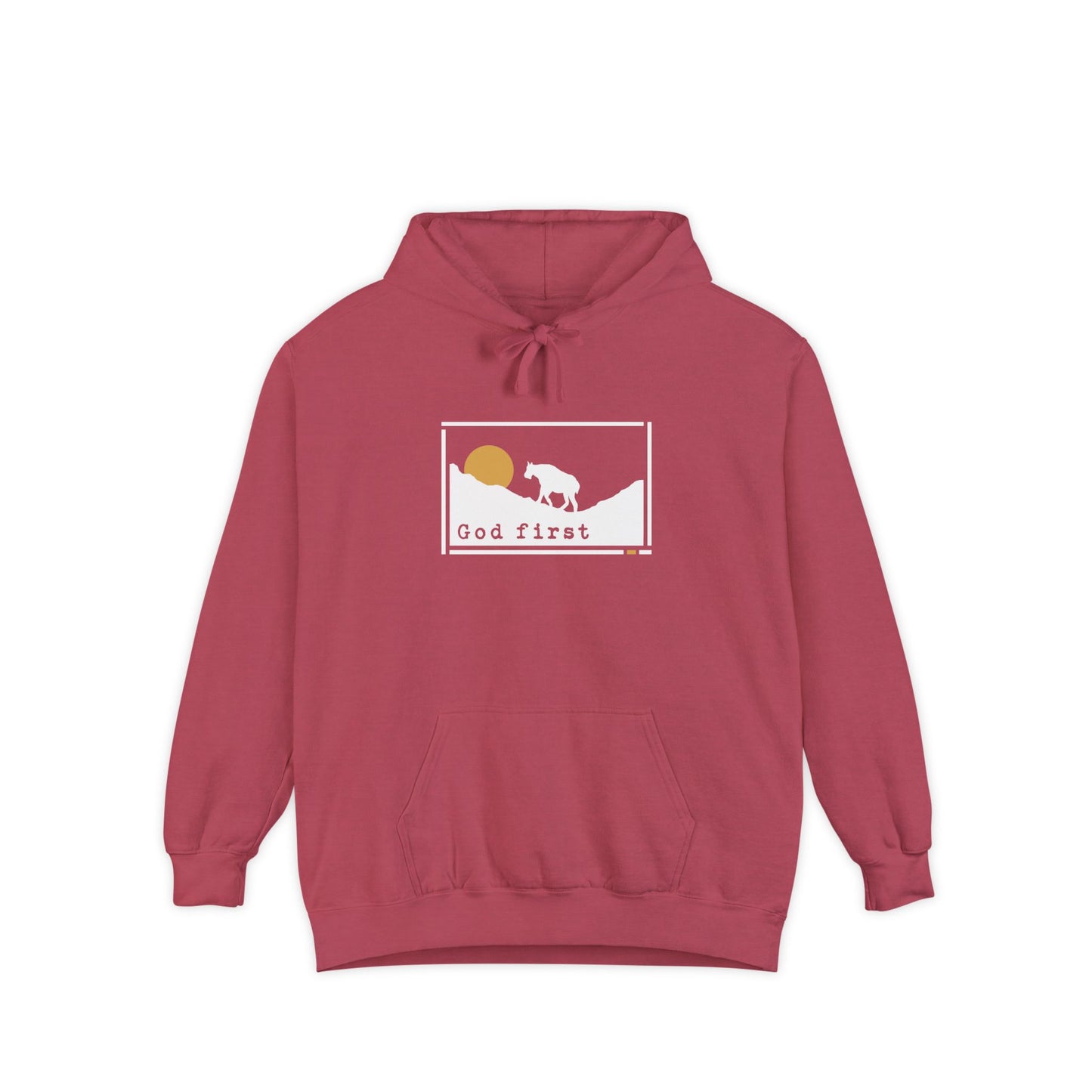 Glacier National Park - God First - Christian Hoodie