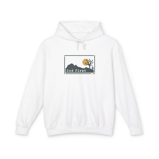 Joshua Tree National Park - God First - Christian Hoodie