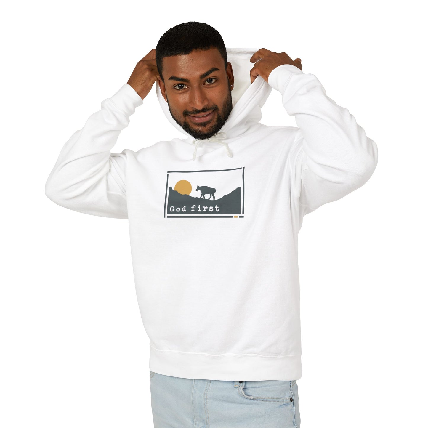 Glacier National Park - God First - Christian Hoodie