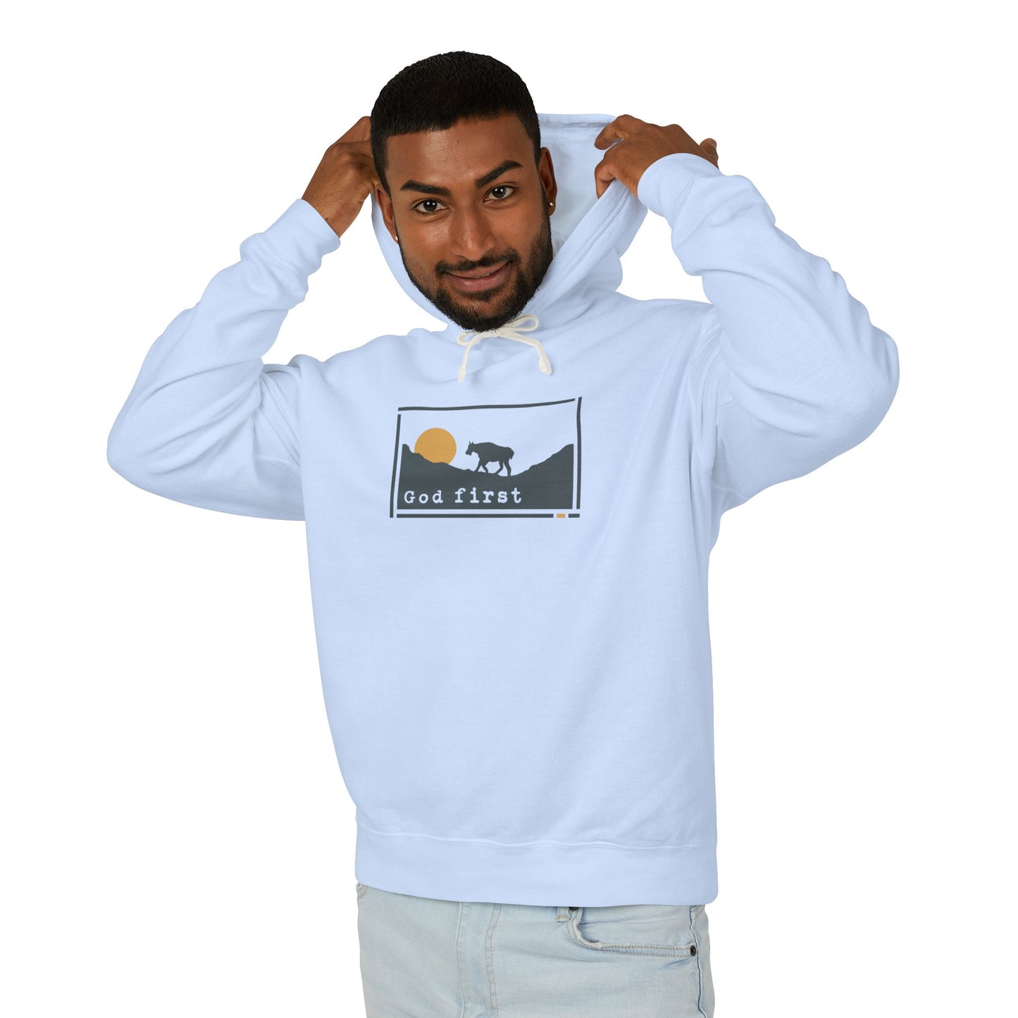 Glacier National Park - God First - Christian Hoodie