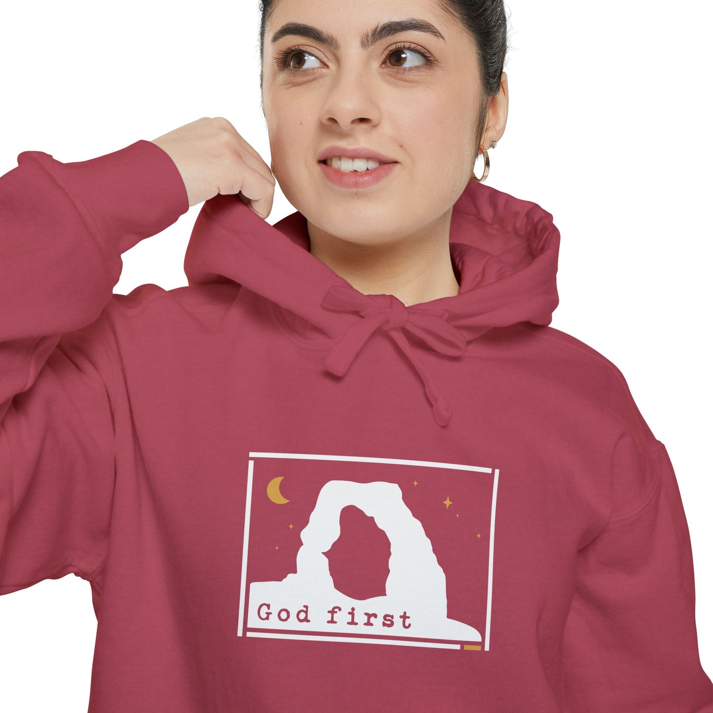 Arches National Park - God First - Christian Hoodie
