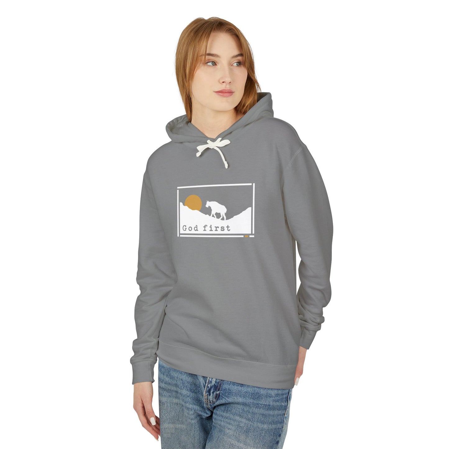 Glacier National Park - God First - Christian Hoodie (Version 2)