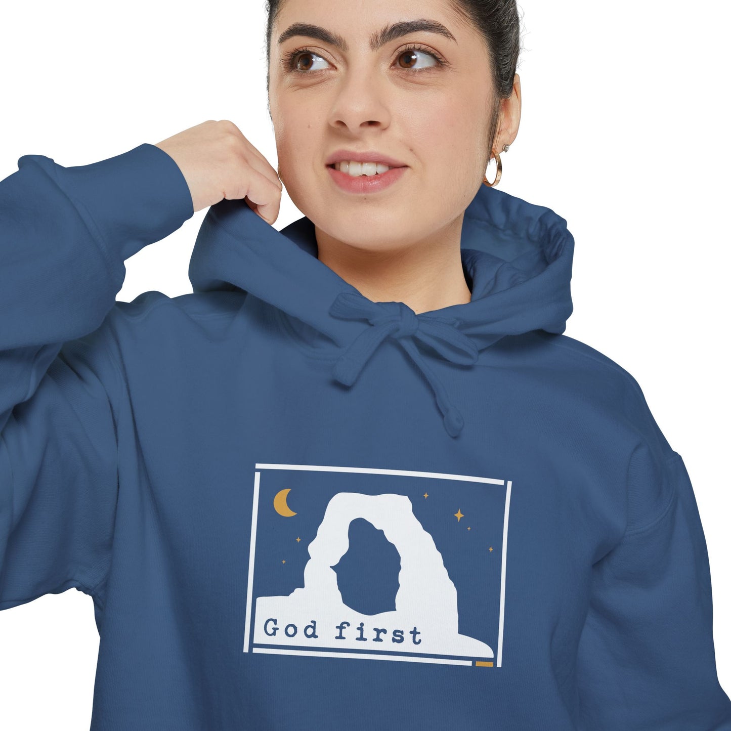 Arches National Park - God First - Christian Hoodie