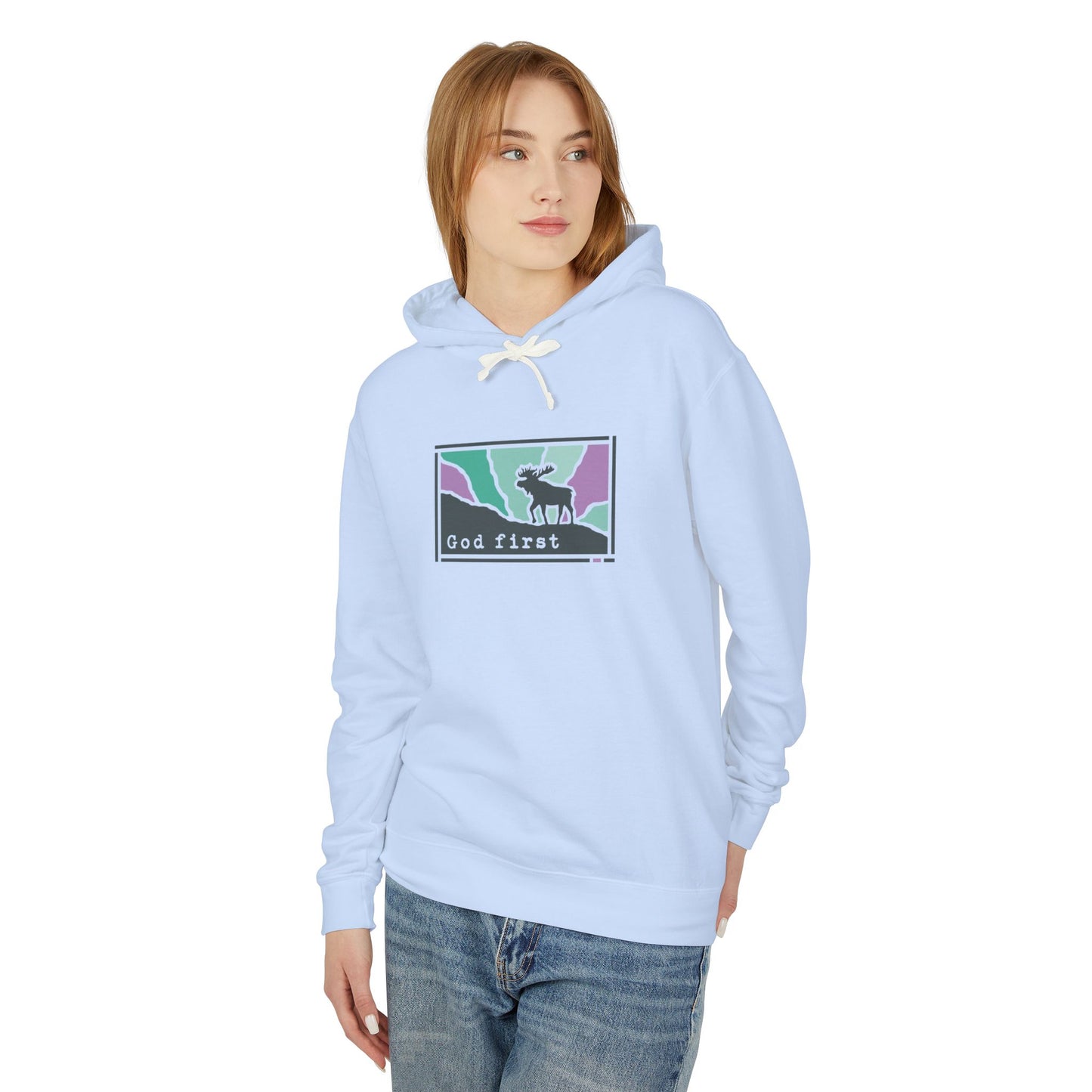 Denali National Park - God First - Christian Hoodie