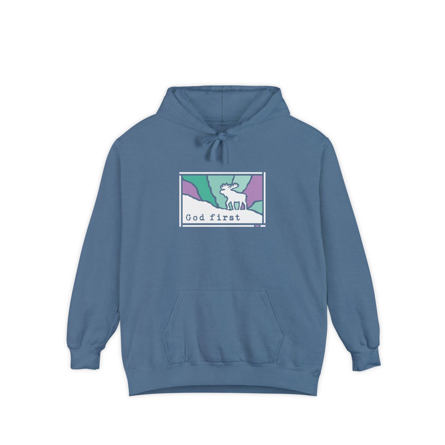 Denali National Park - God First - Christian Hoodie