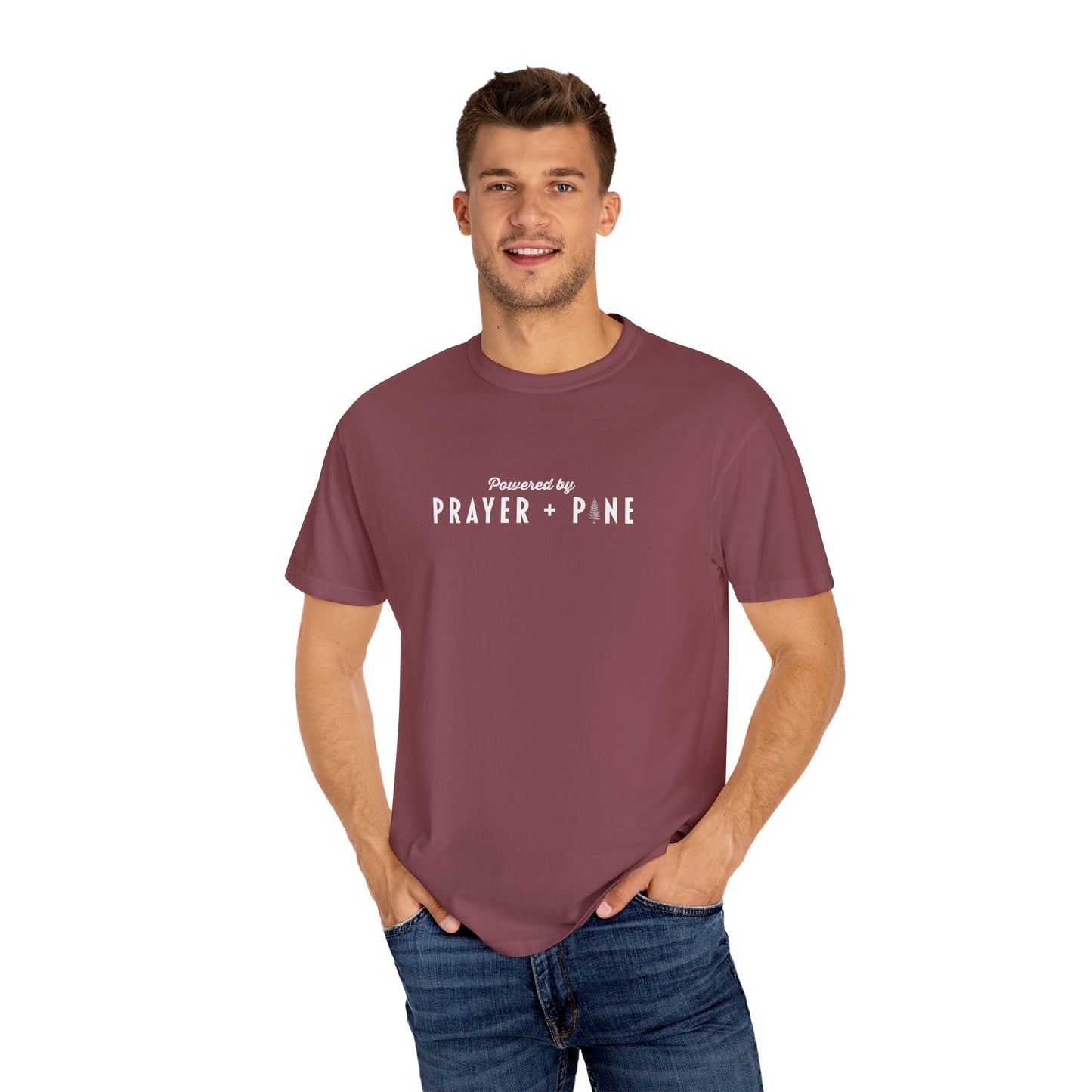 Shepherds Trail - Powered by Prayer + Pine - Christian T-Shirt