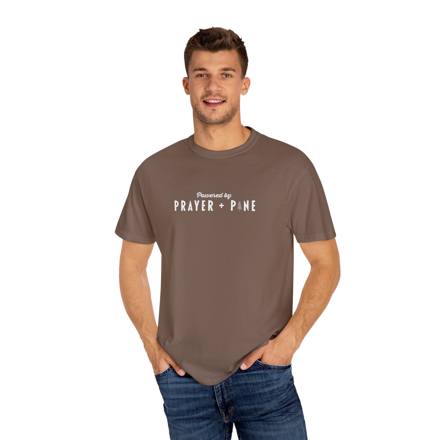 Shepherds Trail - Powered by Prayer + Pine - Christian T-Shirt