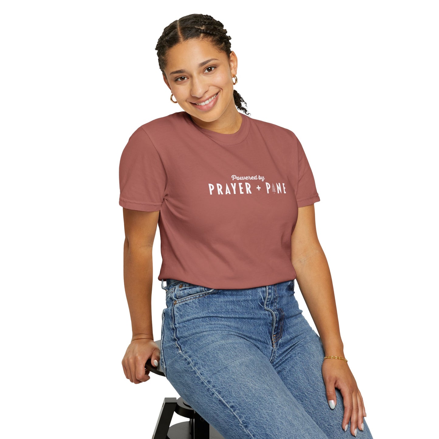 Shepherds Trail - Powered by Prayer + Pine - Christian T-Shirt