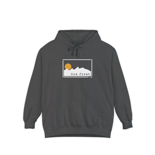 Grand Teton National Park 'God First' Hoodie — Fortified Mountain Fleece