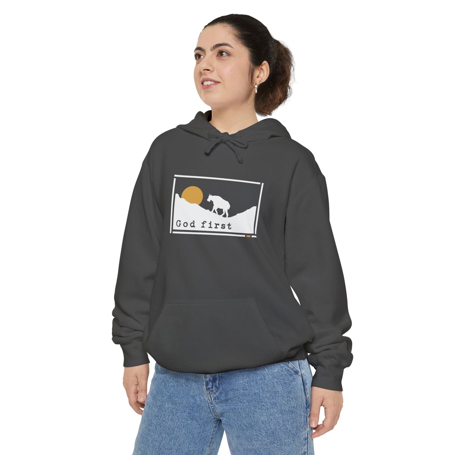 Glacier National Park - God First - Christian Hoodie