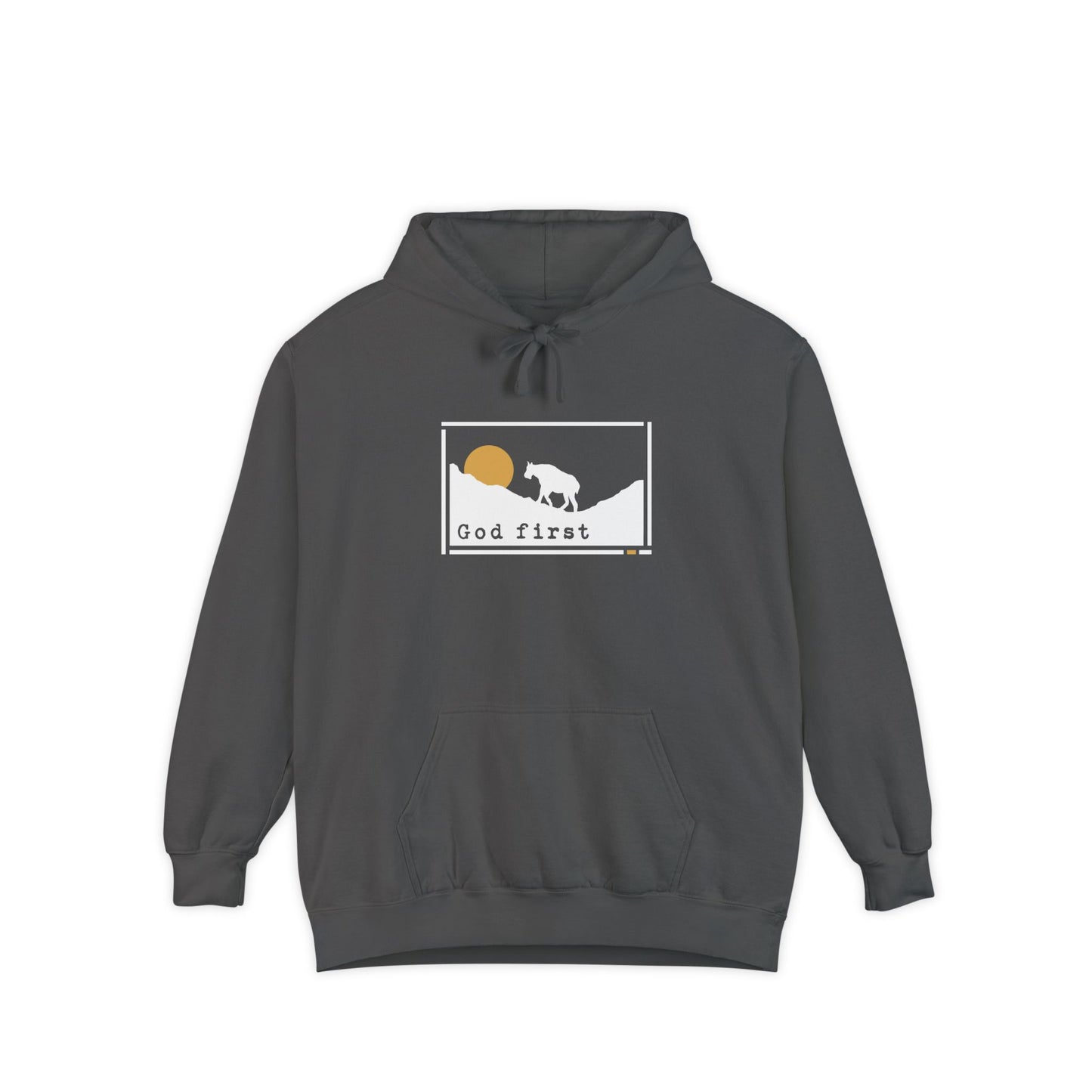 Glacier National Park - God First - Christian Hoodie