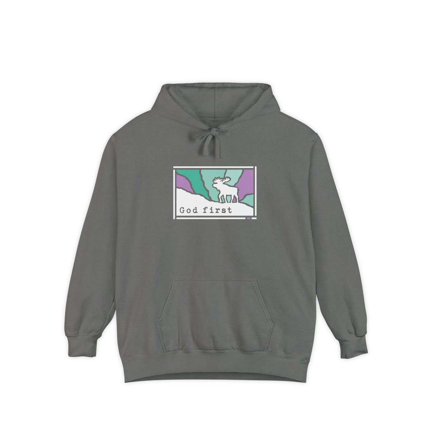 Denali National Park - God First - Christian Hoodie