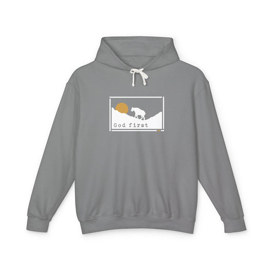 Glacier National Park - God First - Christian Hoodie (Version 2)