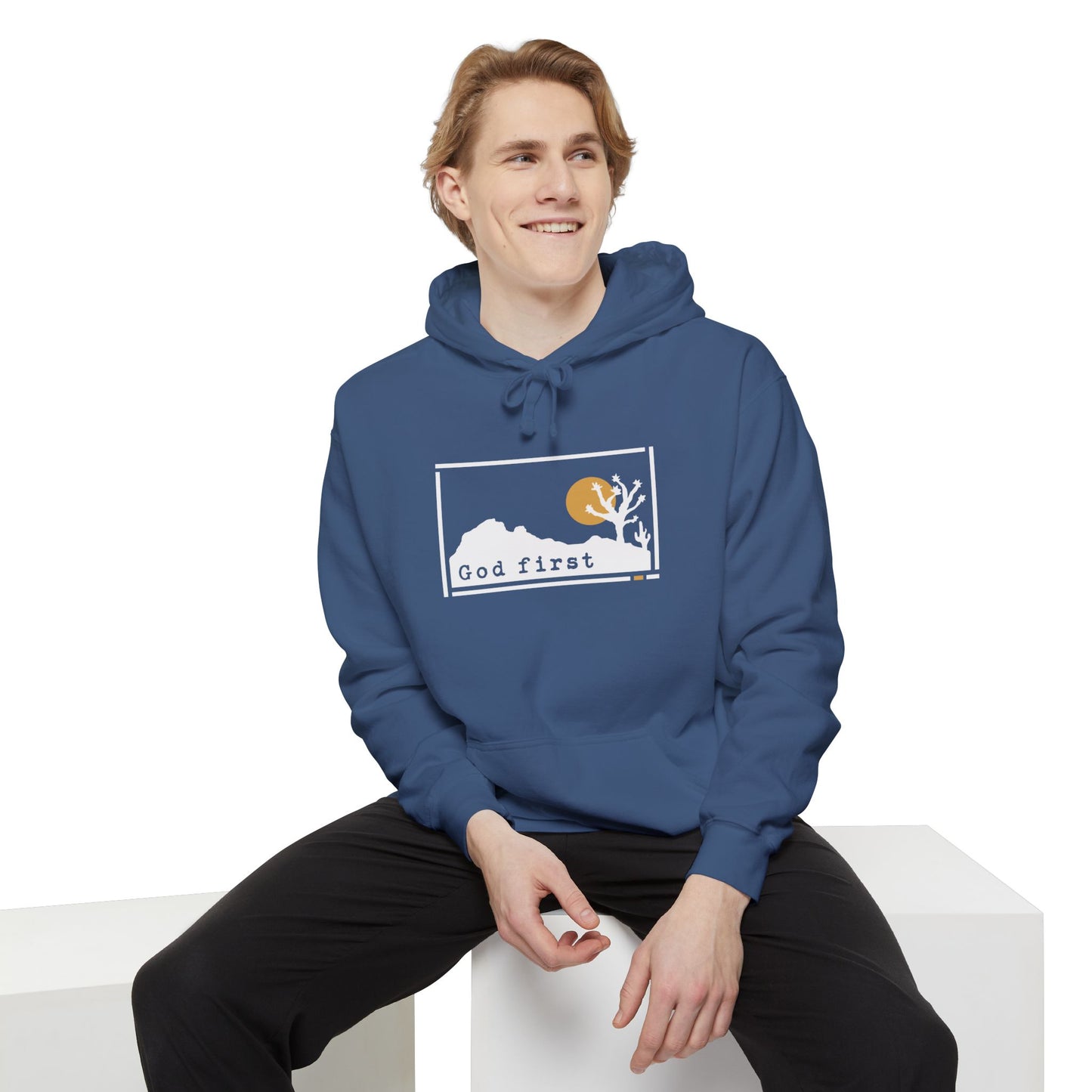 Joshua Tree National Park - God First - Christian Hoodie