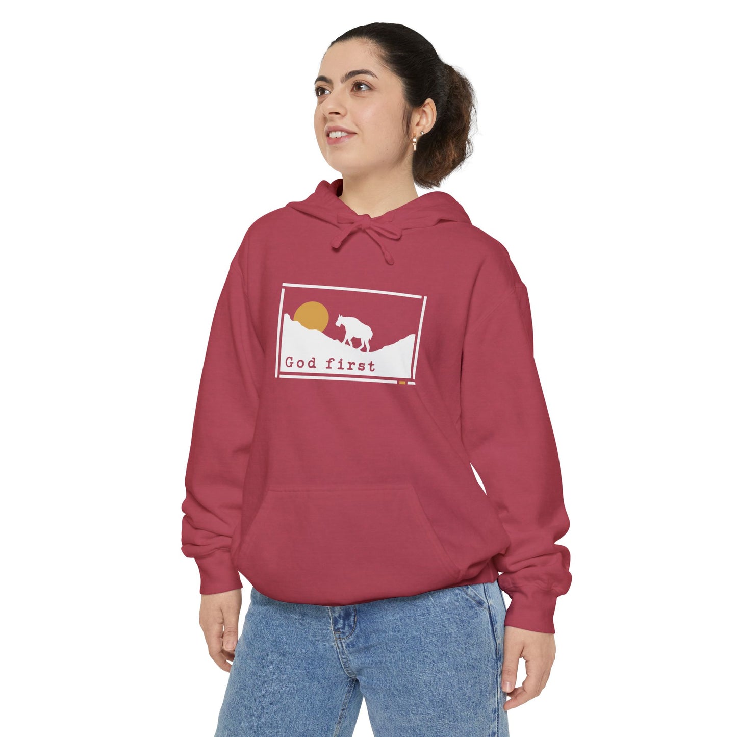 Glacier National Park - God First - Christian Hoodie