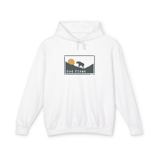 Glacier National Park - God First - Christian Hoodie