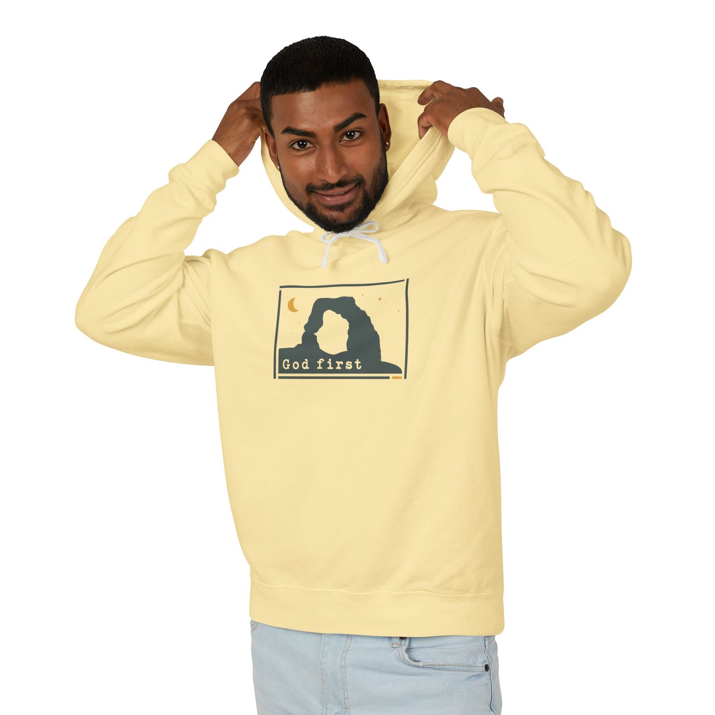 Arches National Park - God First - Christian Hoodie