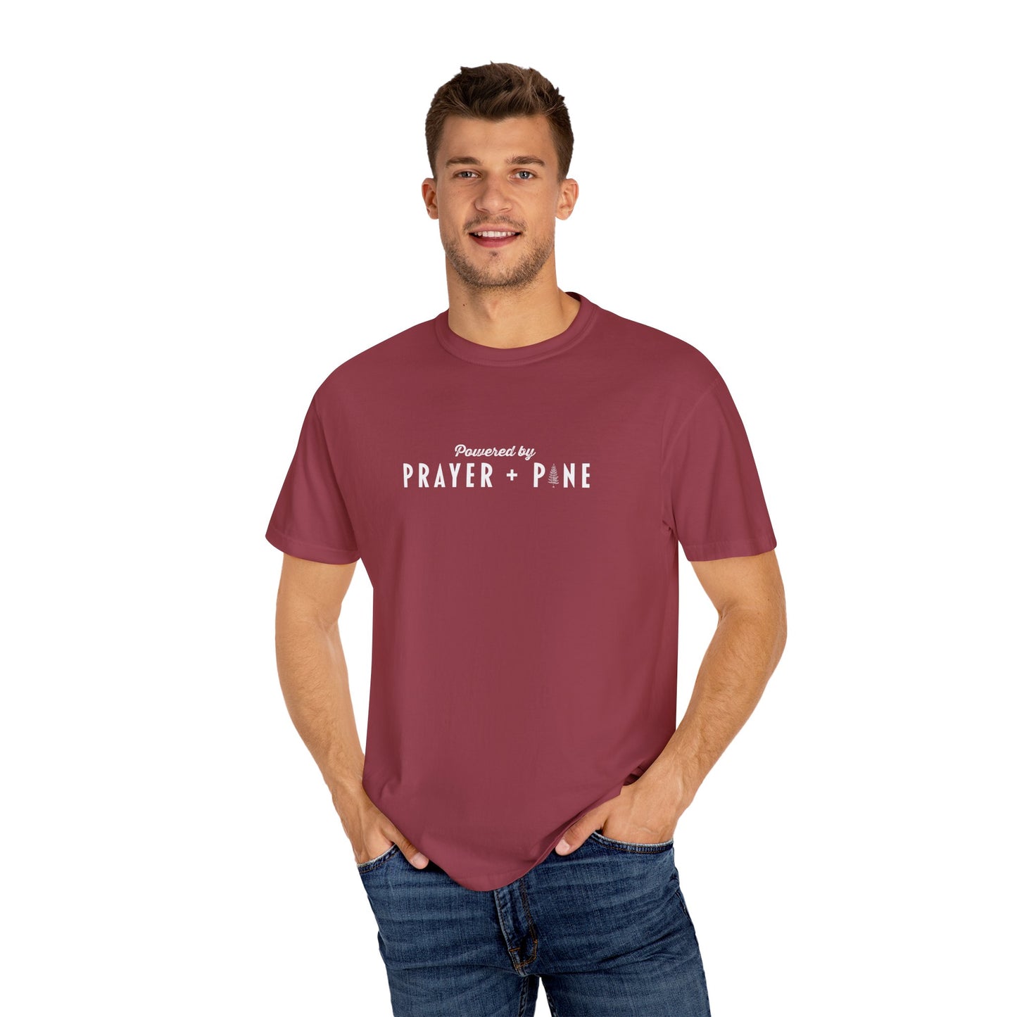 Shepherds Trail - Powered by Prayer + Pine - Christian T-Shirt