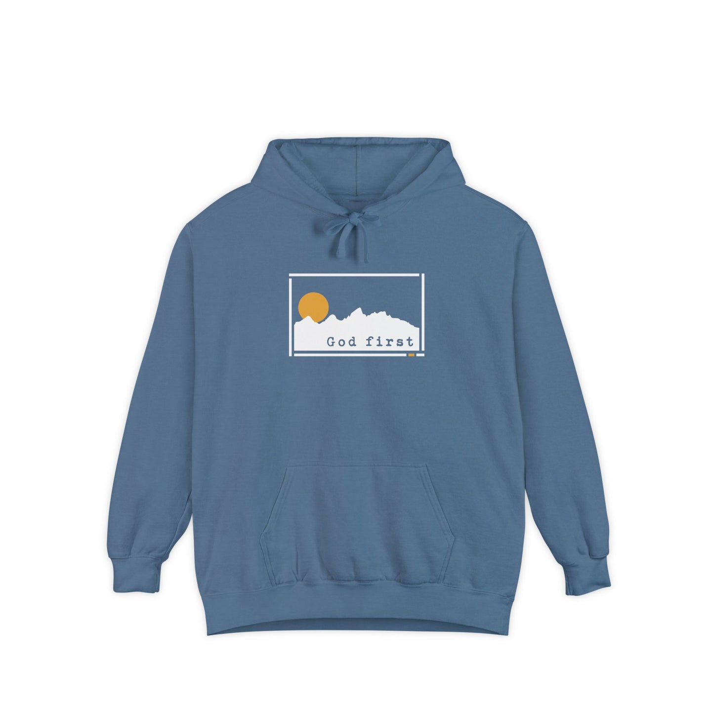 Grand Teton National Park - God First - Christian Hoodie