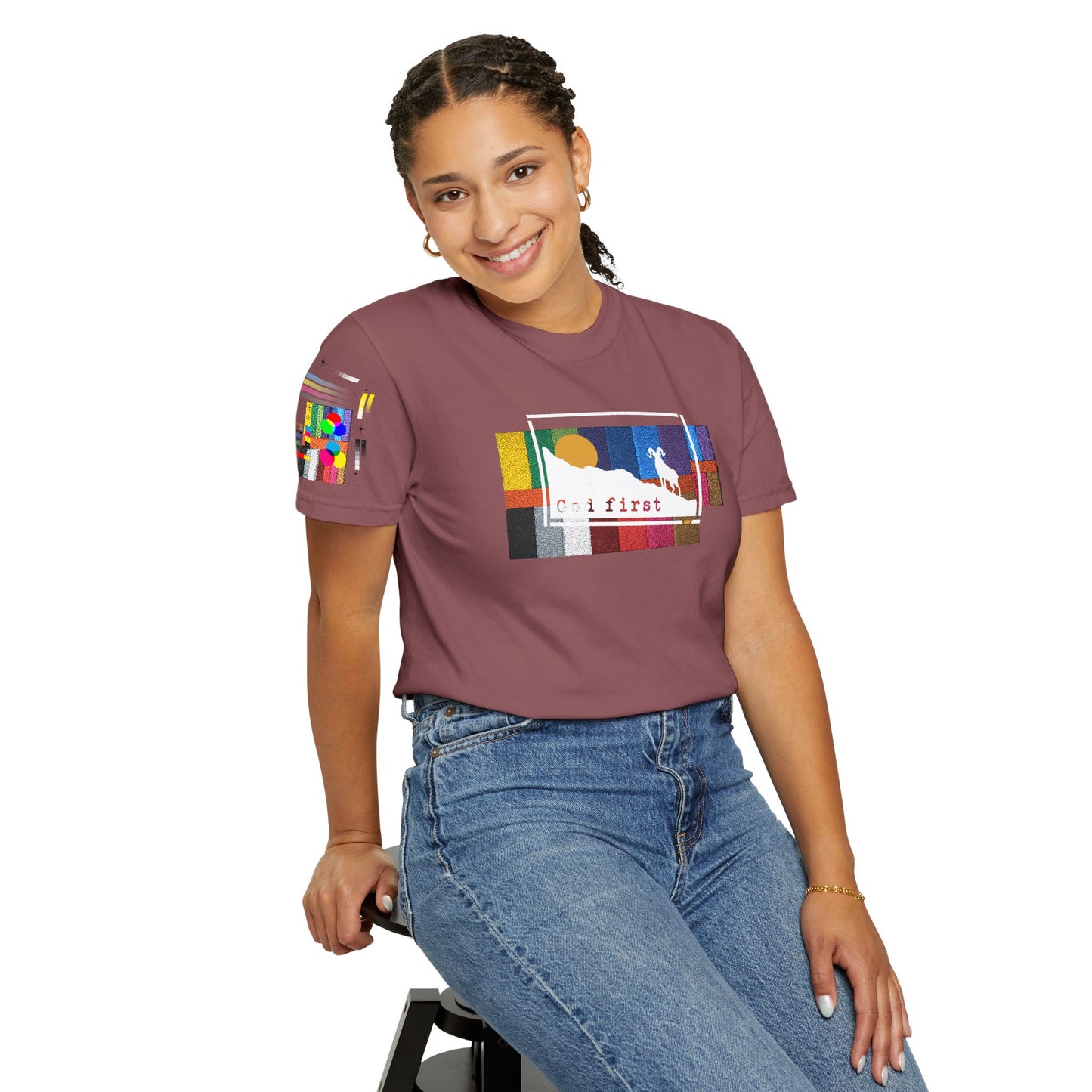 Rocky Mountain National Park 'God First' — Heritage Trail Tee