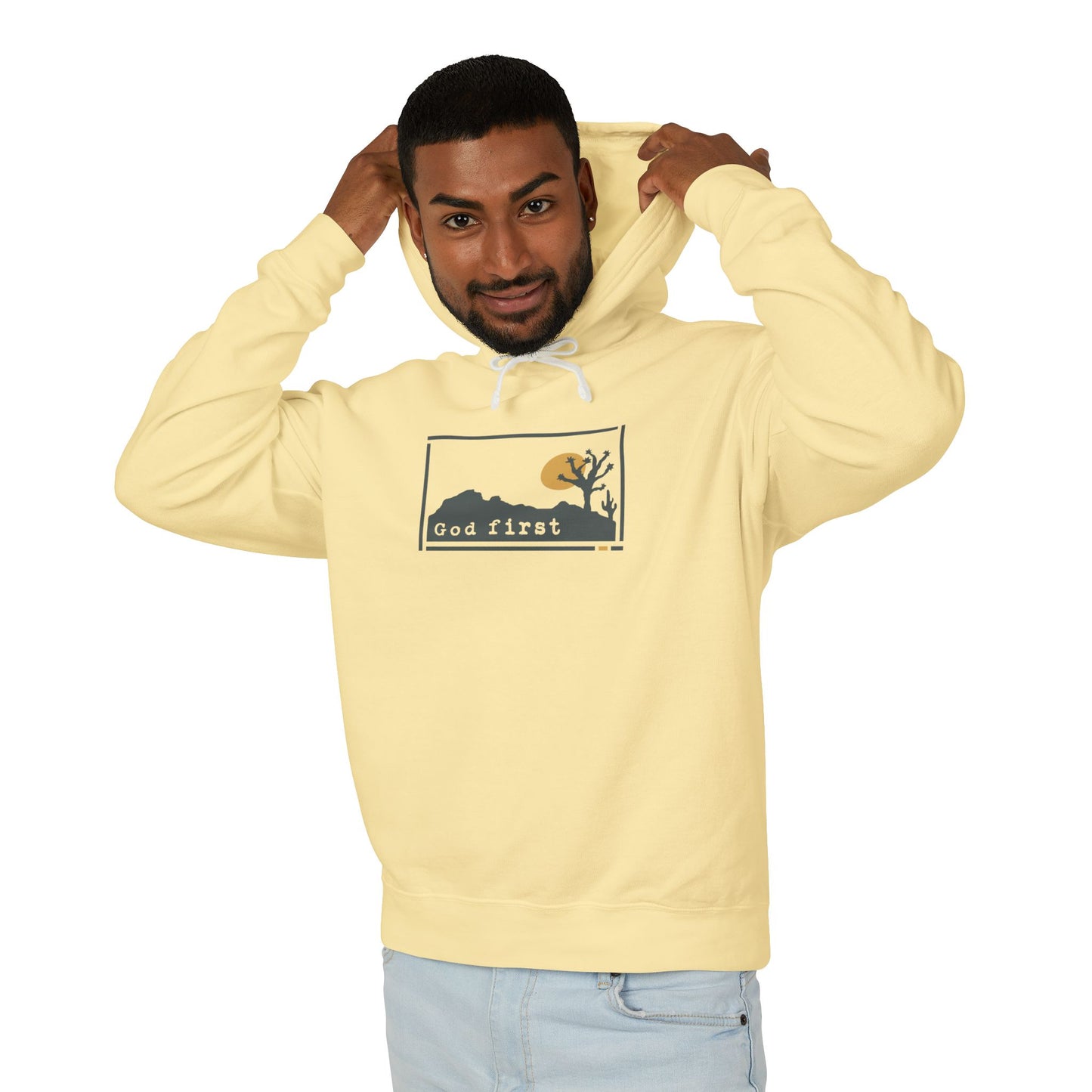 Joshua Tree National Park - God First - Christian Hoodie