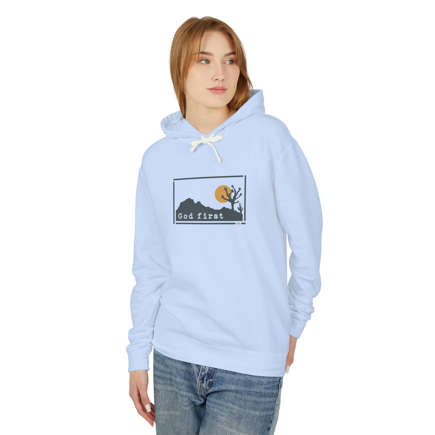 Joshua Tree National Park - God First - Christian Hoodie