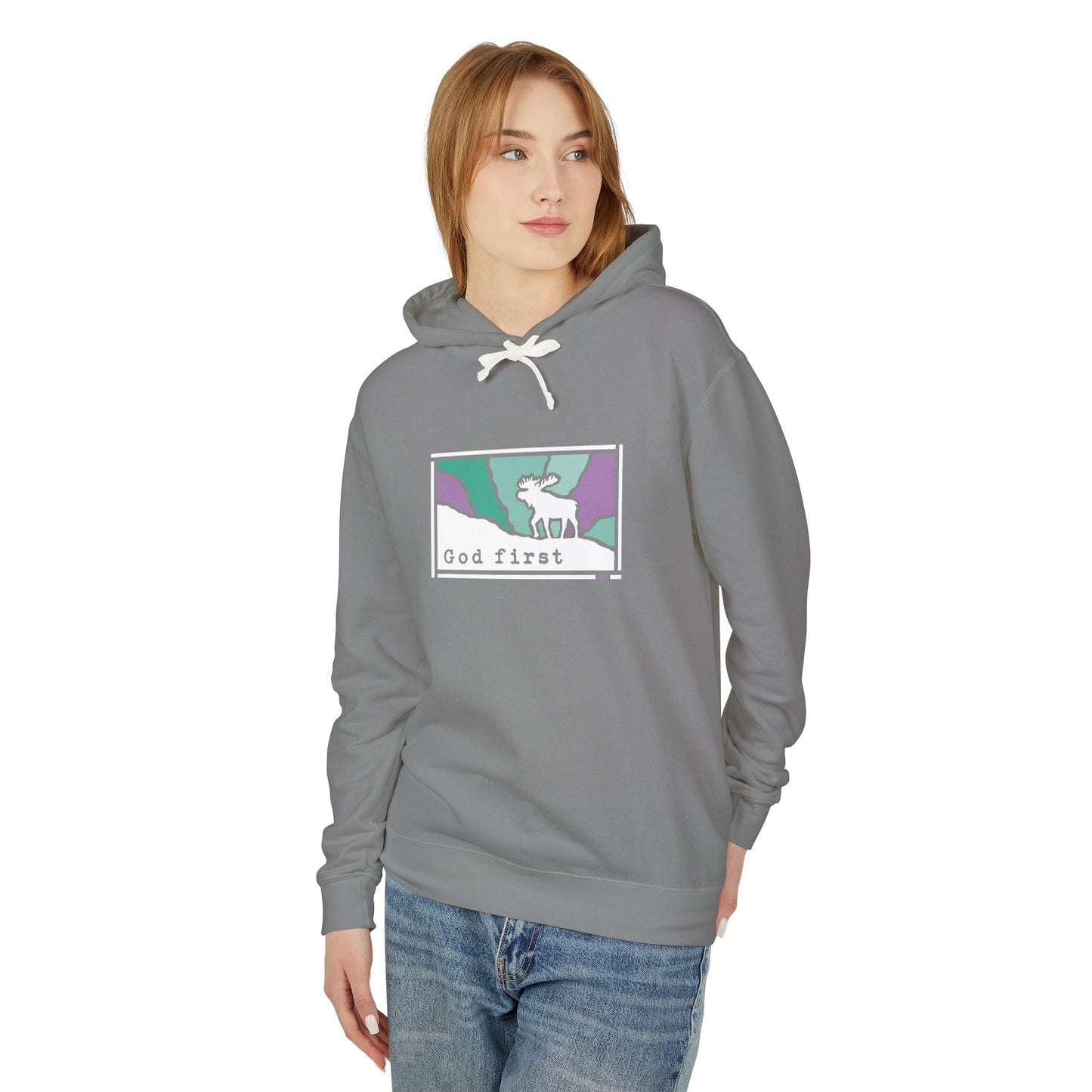 Denali National Park - God First - Christian Hoodie (Version 2)