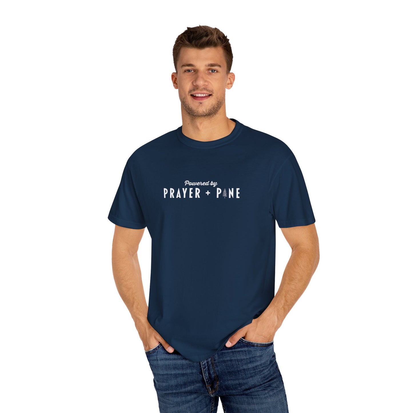 Shepherds Trail - Powered by Prayer + Pine - Christian T-Shirt