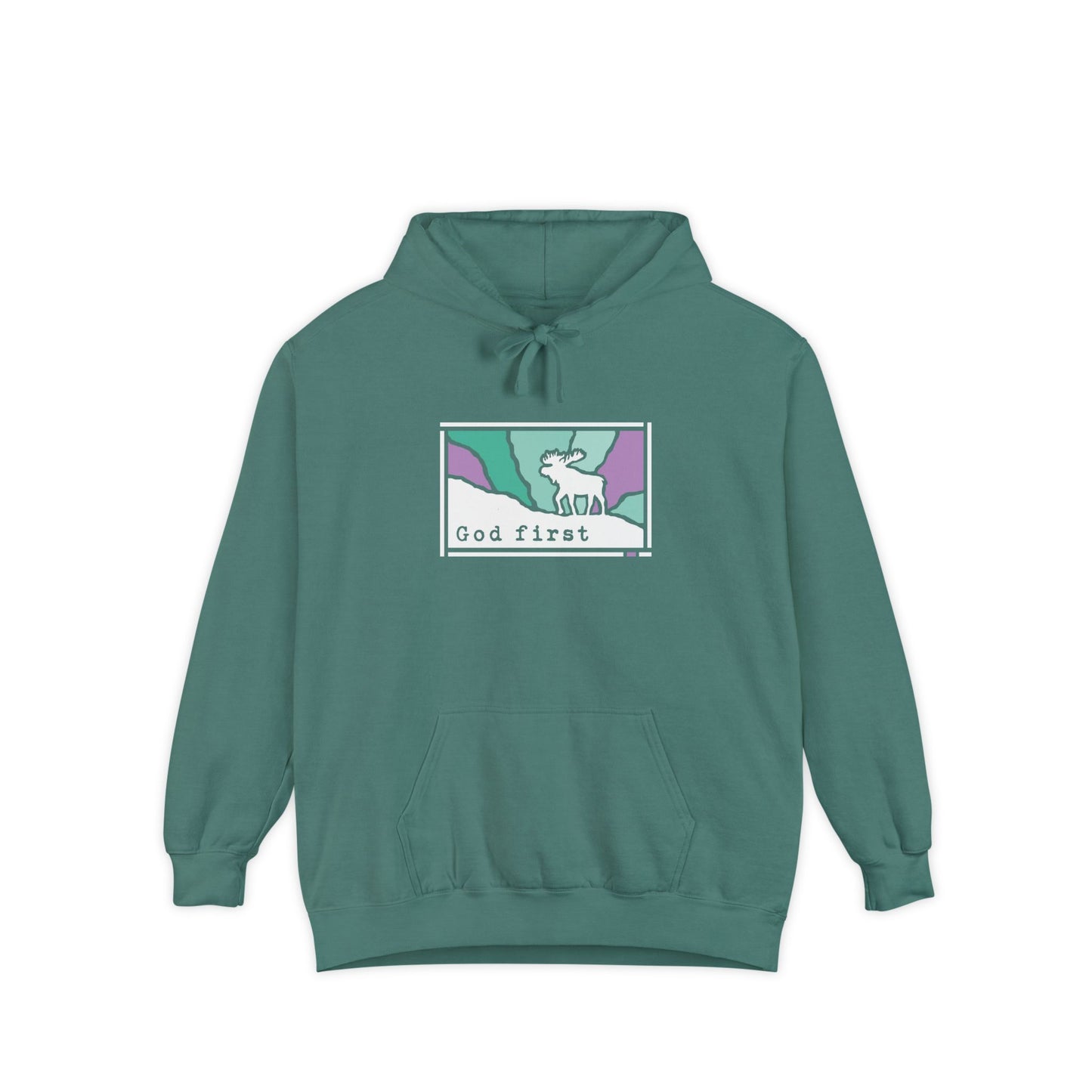Denali National Park - God First - Christian Hoodie