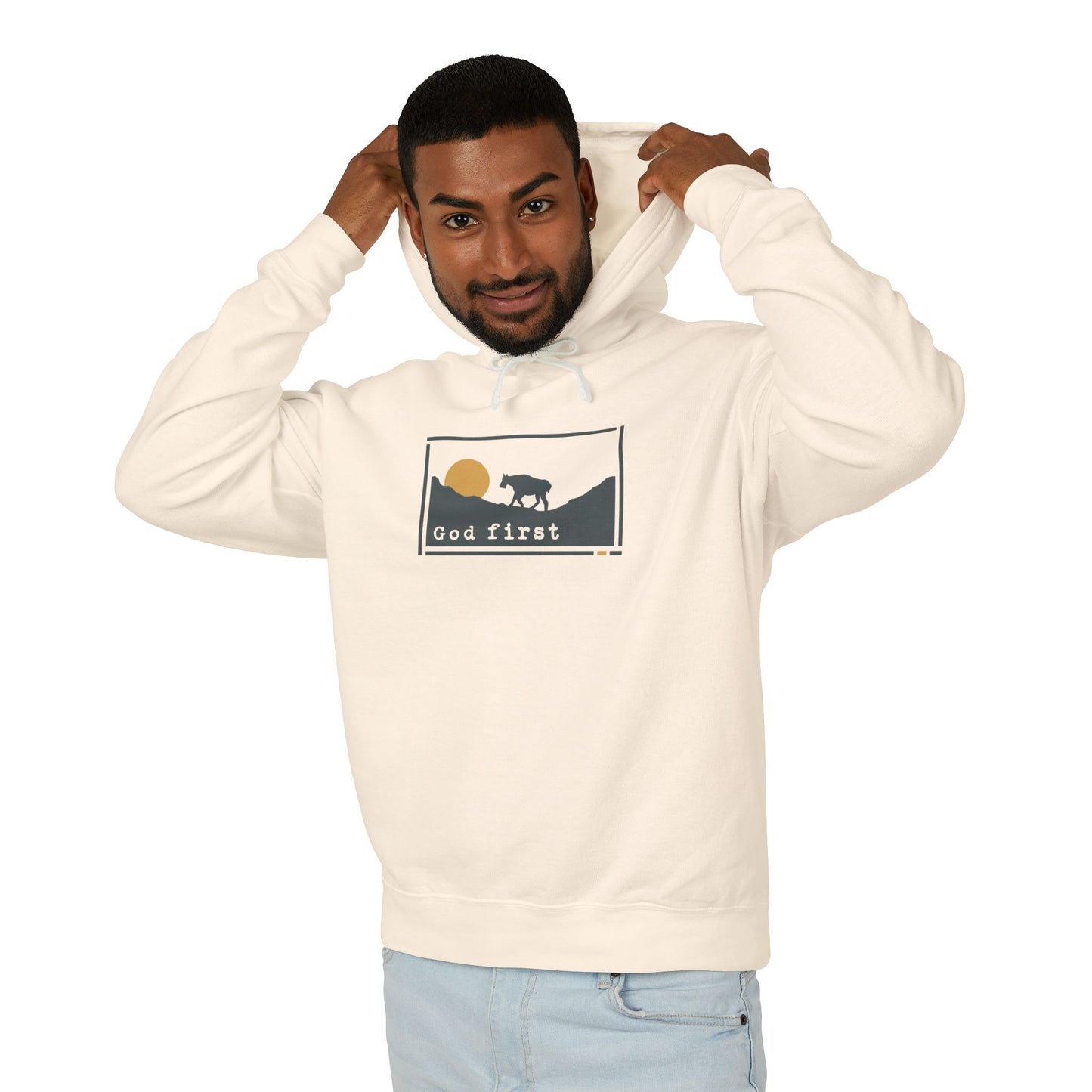 Glacier National Park - God First - Christian Hoodie