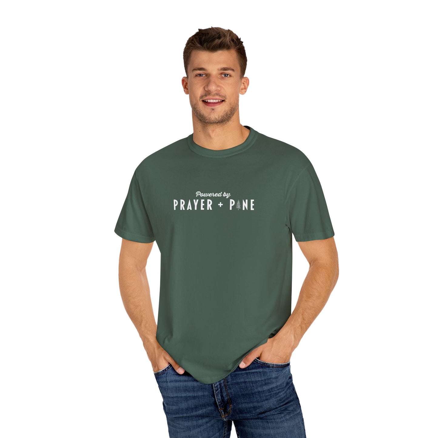 Shepherds Trail - Powered by Prayer + Pine - Christian T-Shirt