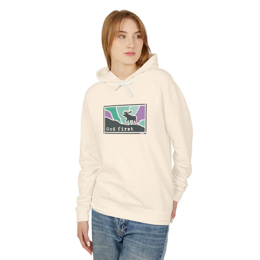 Denali National Park 'God First' Hoodie — Breathable Heirloom Knit