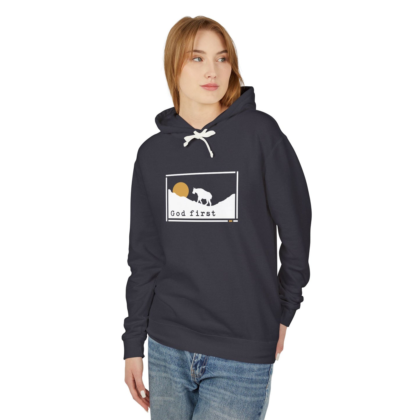Glacier National Park - God First - Christian Hoodie (Version 2)