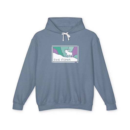 Denali National Park - God First - Christian Hoodie (Version 2)