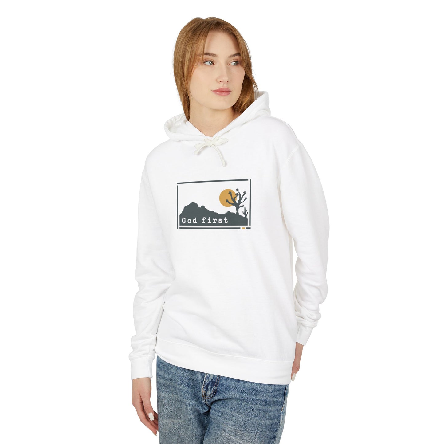 Joshua Tree National Park - God First - Christian Hoodie