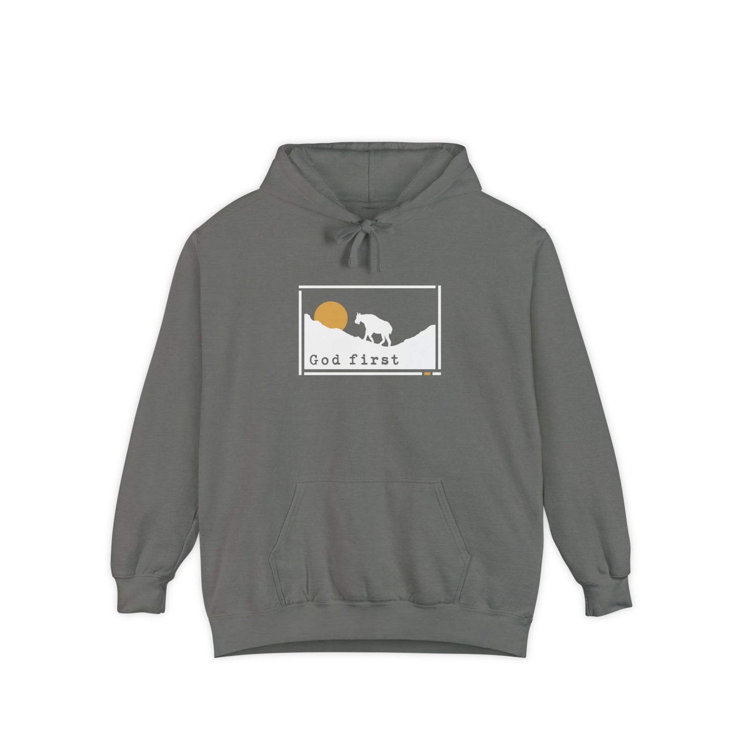Glacier National Park - God First - Christian Hoodie